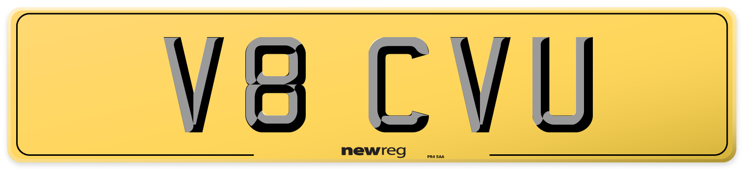 V8 CVU Rear Number Plate