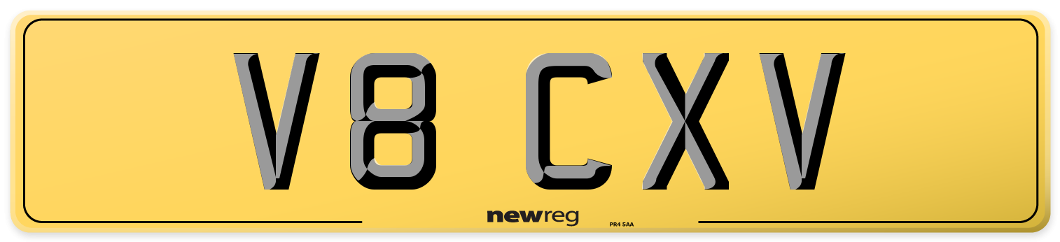 V8 CXV Rear Number Plate