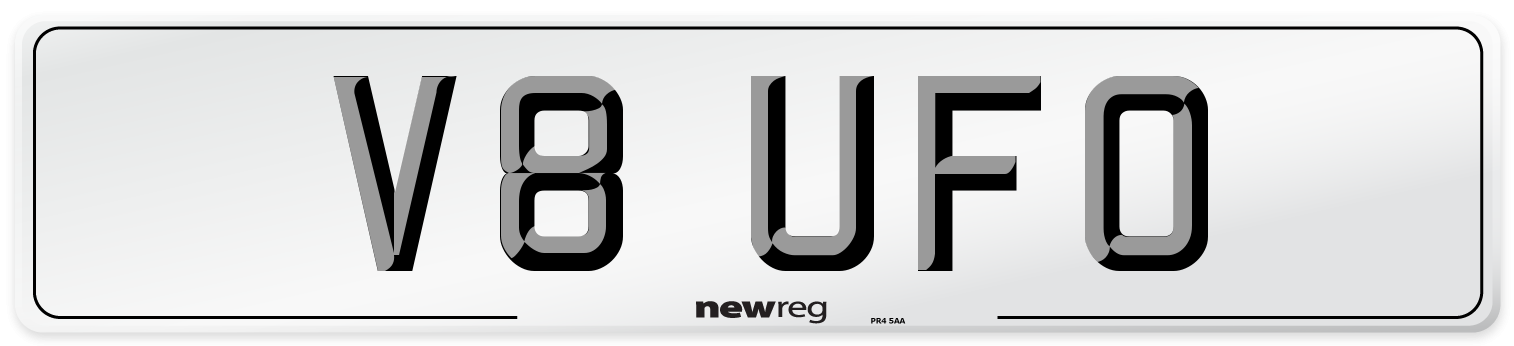 V8 UFO Front Number Plate