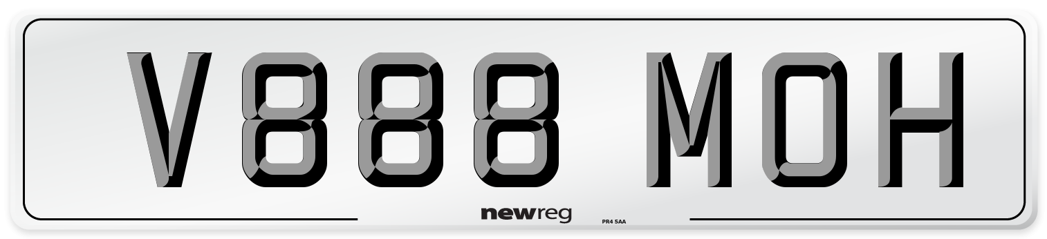 V888 MOH Front Number Plate
