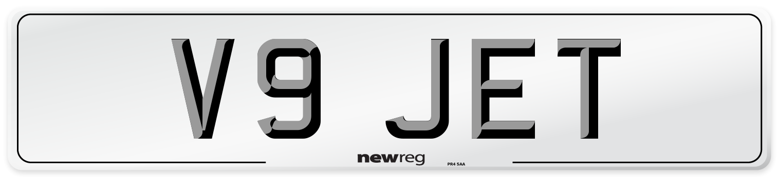 V9 JET Front Number Plate