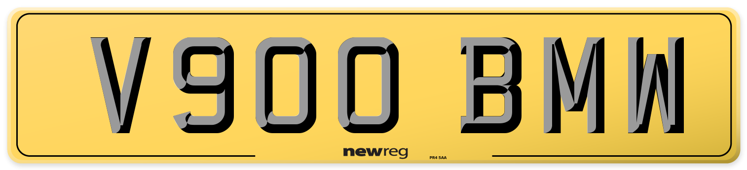 V900 BMW Rear Number Plate