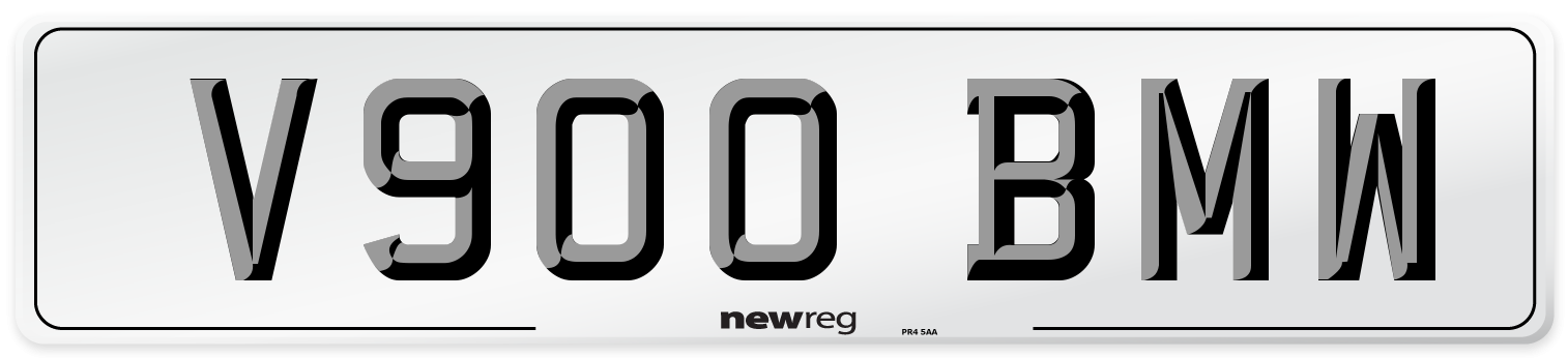 V900 BMW Front Number Plate