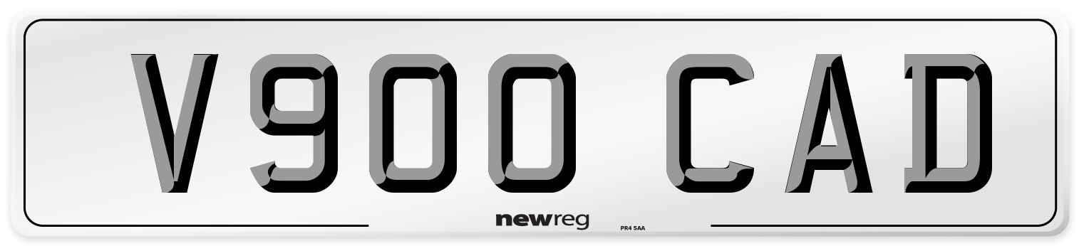 V900 CAD Front Number Plate