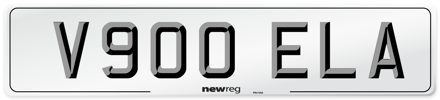 V900 ELA Front Number Plate