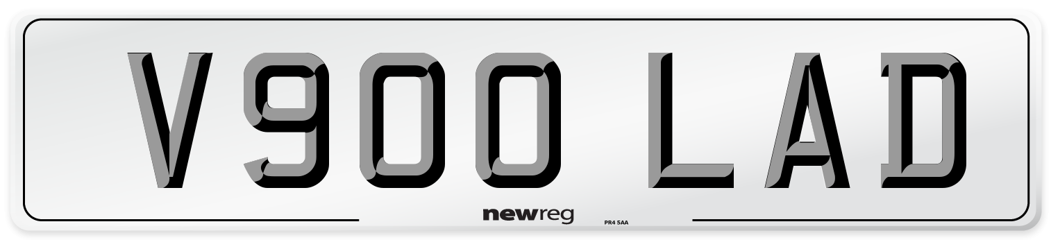 V900 LAD Front Number Plate