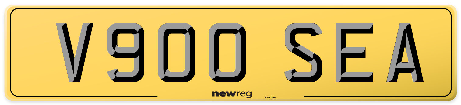 V900 SEA Rear Number Plate