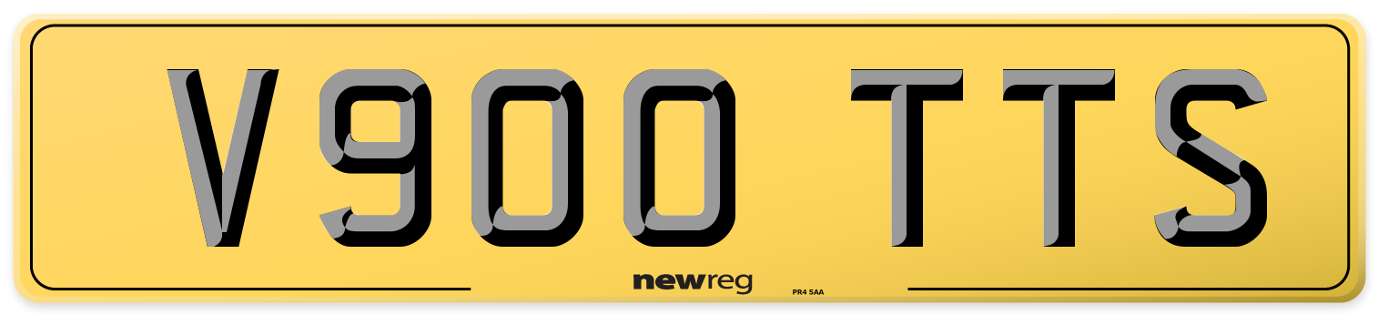 V900 TTS Rear Number Plate