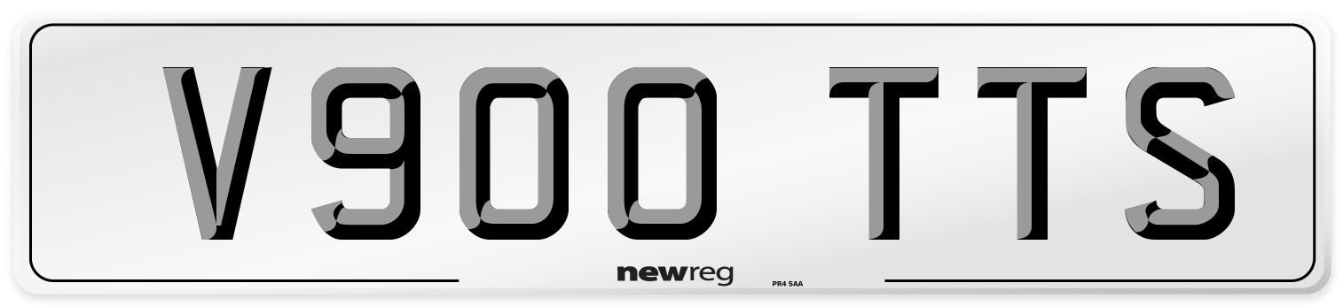 V900 TTS Front Number Plate