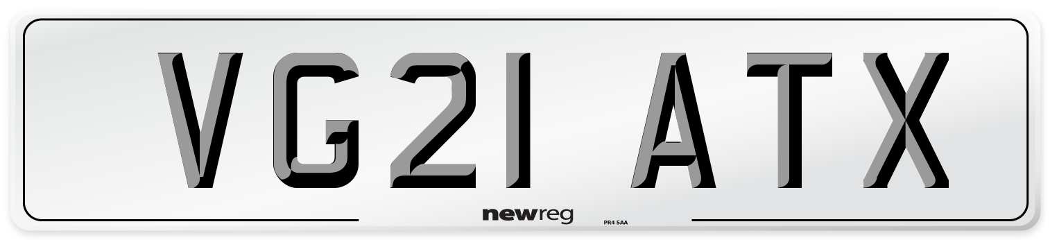 VG21 ATX Front Number Plate