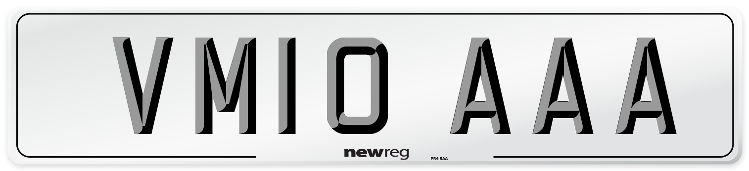 VM10 AAA Front Number Plate