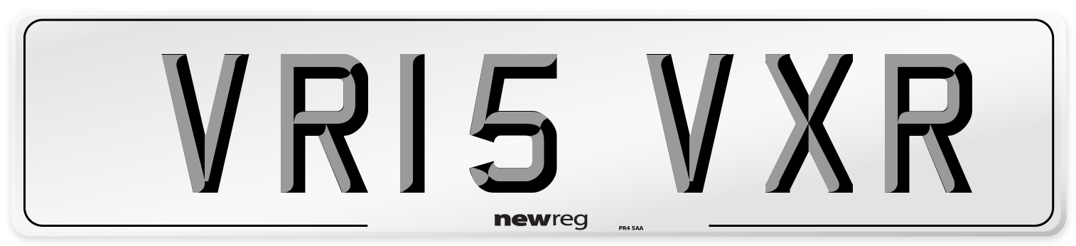 VR15 VXR Front Number Plate