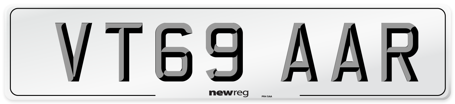 VT69 AAR Front Number Plate