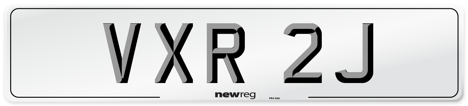 VXR 2J Front Number Plate
