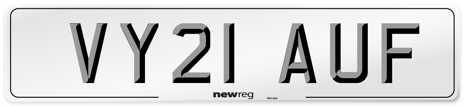 VY21 AUF Front Number Plate