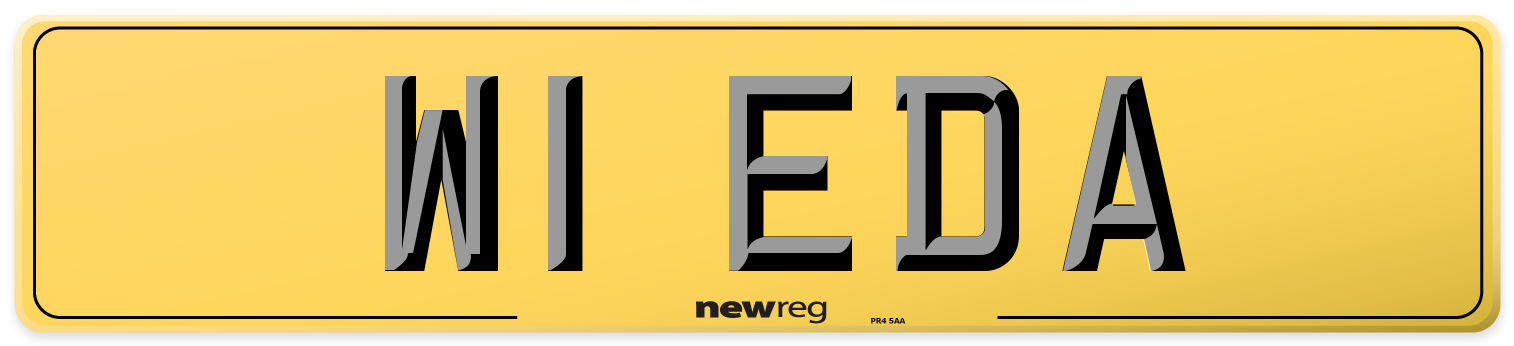 W1 EDA Rear Number Plate