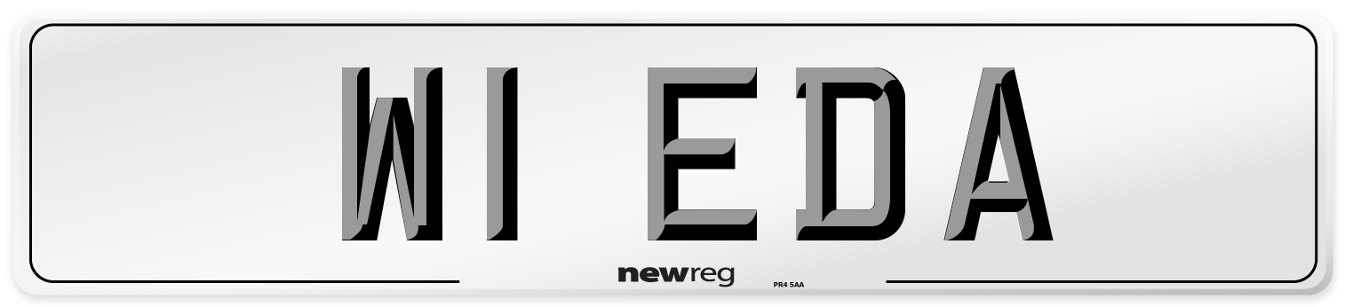 W1 EDA Front Number Plate