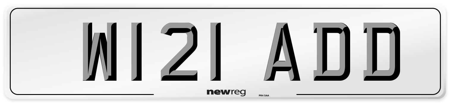 W121 ADD Front Number Plate