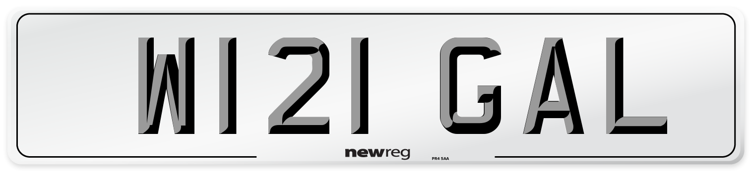 W121 GAL Front Number Plate