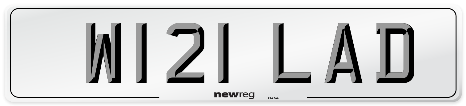 W121 LAD Front Number Plate