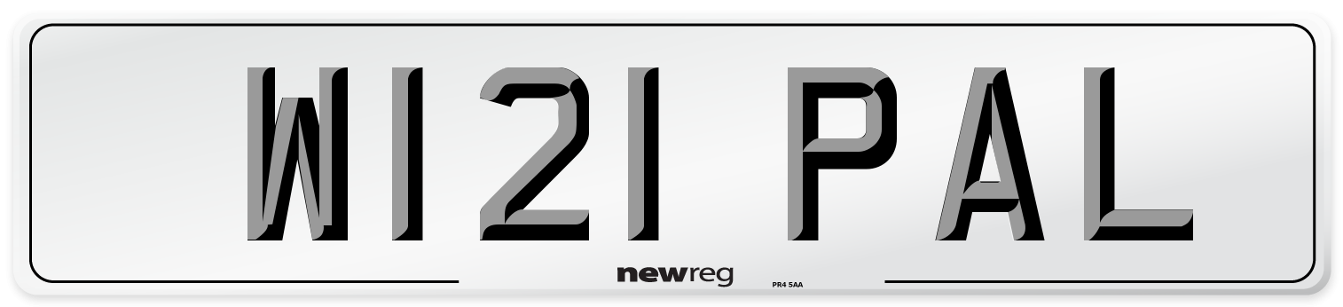W121 PAL Front Number Plate