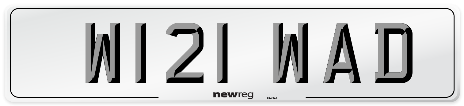W121 WAD Front Number Plate