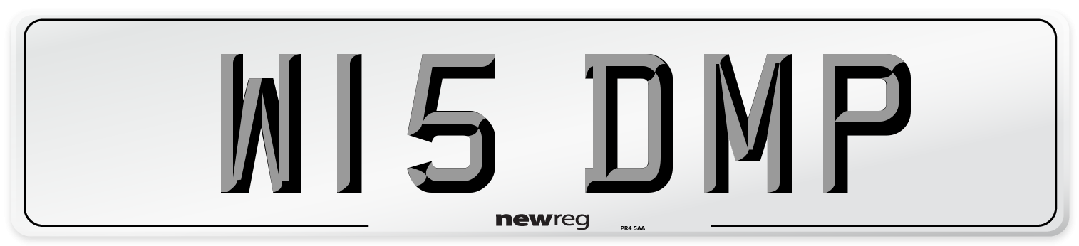 W15 DMP Front Number Plate