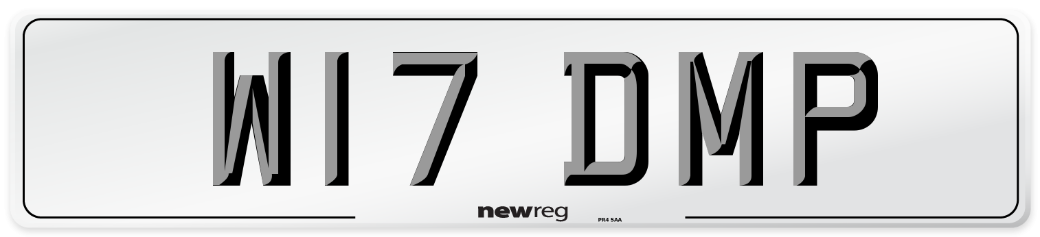 W17 DMP Front Number Plate