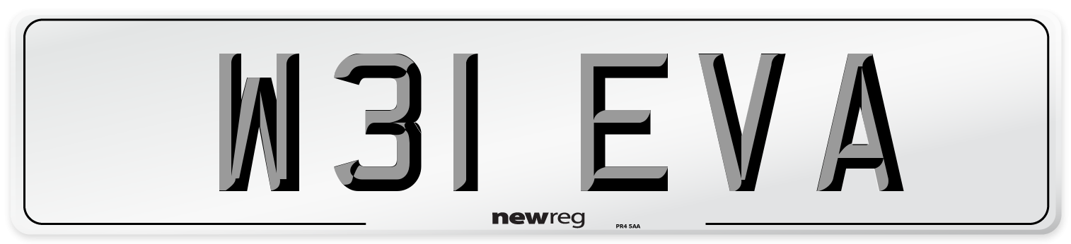 W31 EVA Front Number Plate