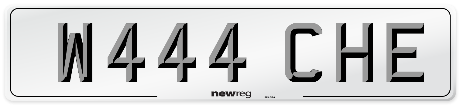 W444 CHE Front Number Plate