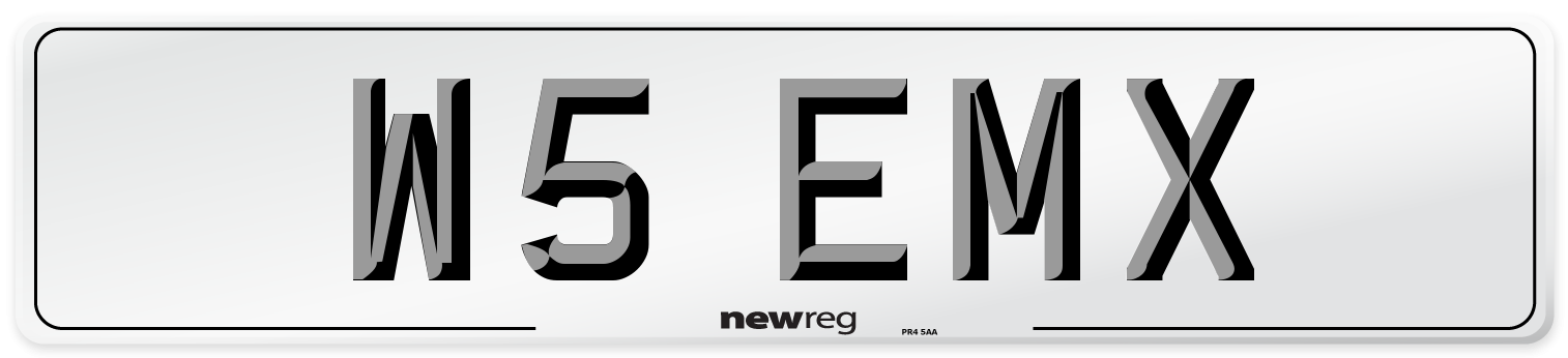W5 EMX Front Number Plate