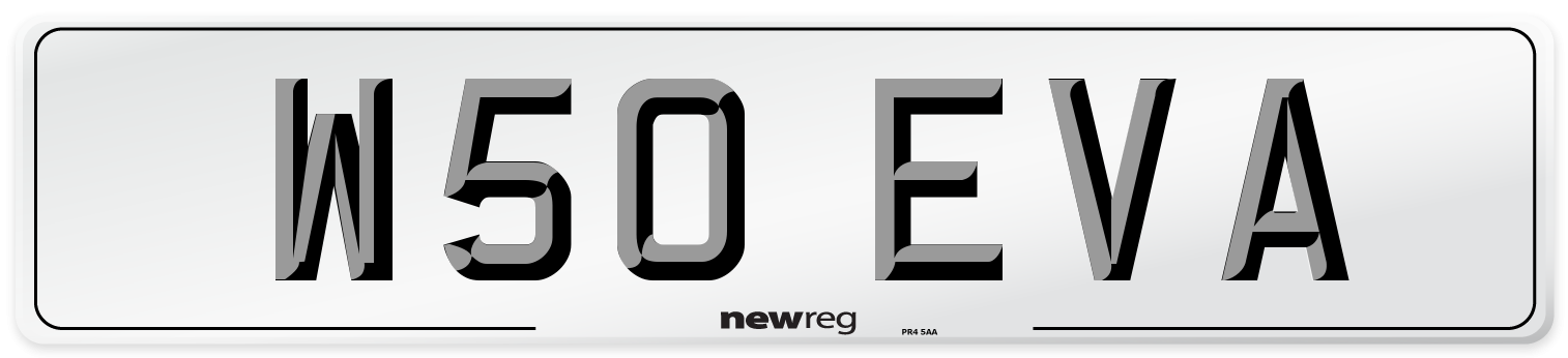W50 EVA Front Number Plate