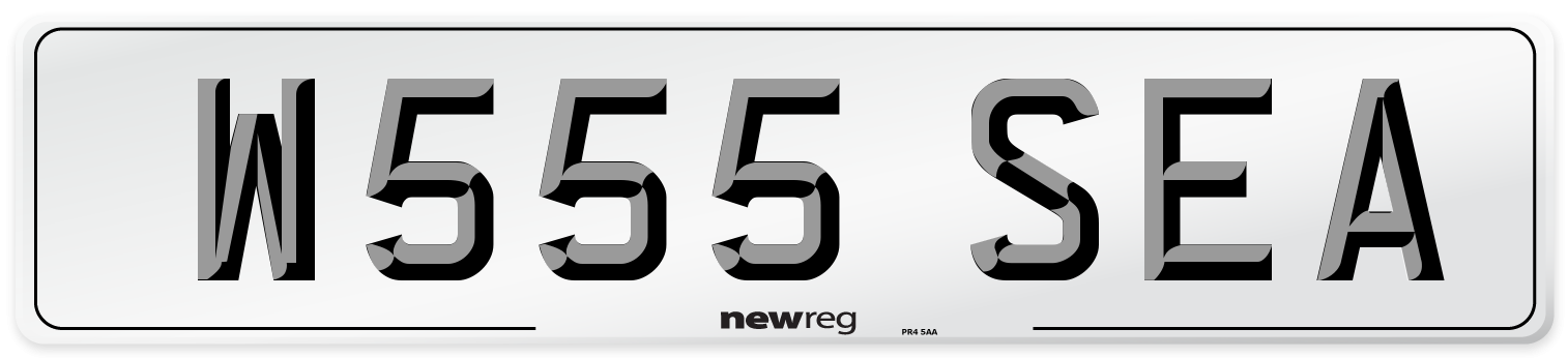 W555 SEA Front Number Plate