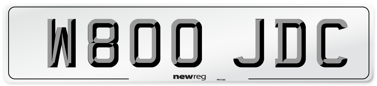 W800 JDC Front Number Plate