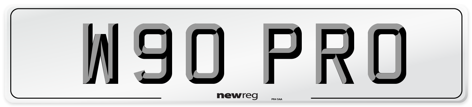 W90 PRO Front Number Plate