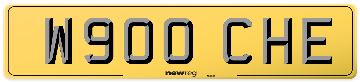 W900 CHE Rear Number Plate