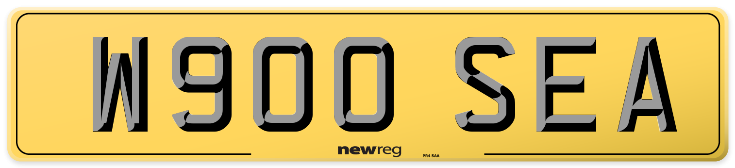 W900 SEA Rear Number Plate