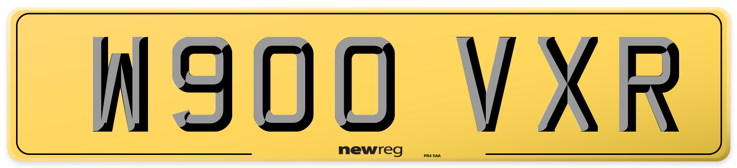 W900 VXR Rear Number Plate