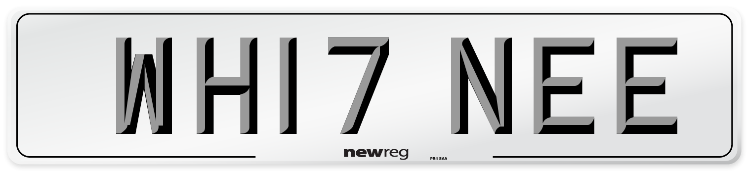 WH17 NEE Front Number Plate