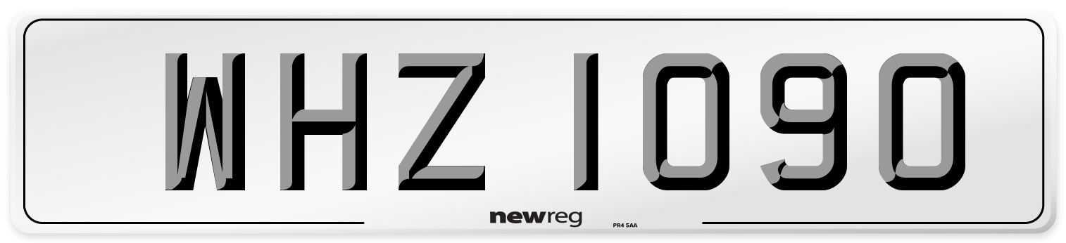 WHZ 1090 Front Number Plate