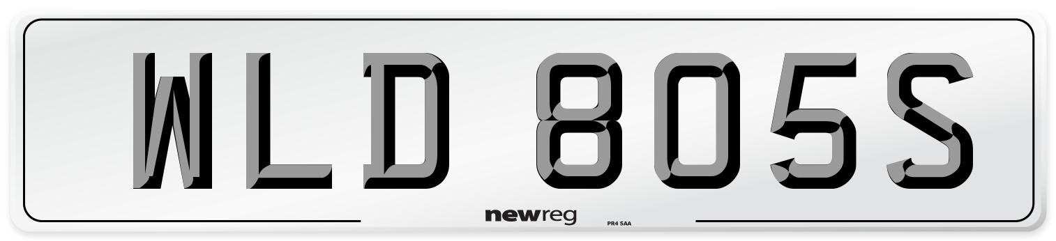 WLD 805S Front Number Plate
