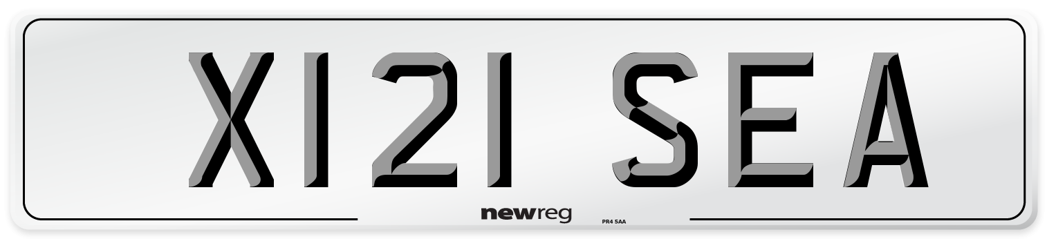 X121 SEA Front Number Plate