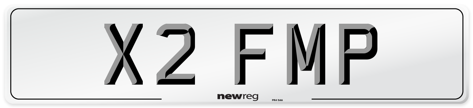 X2 FMP Front Number Plate
