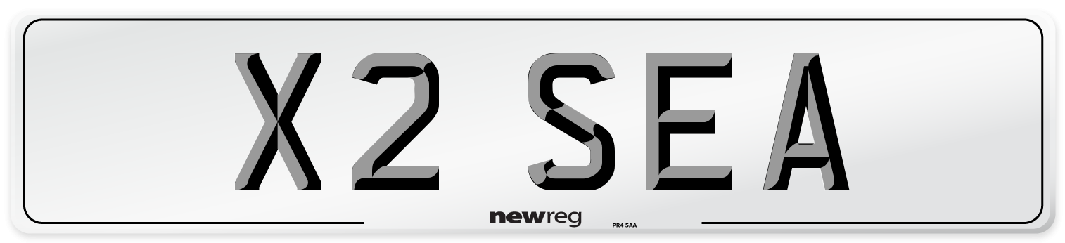X2 SEA Front Number Plate