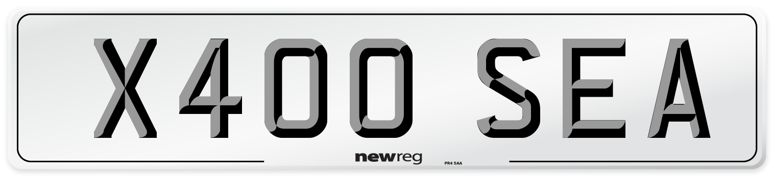 X400 SEA Front Number Plate