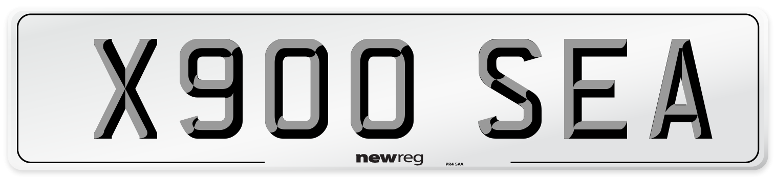 X900 SEA Front Number Plate