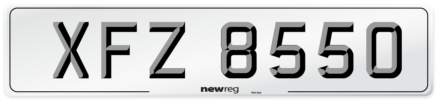 XFZ 8550 Front Number Plate