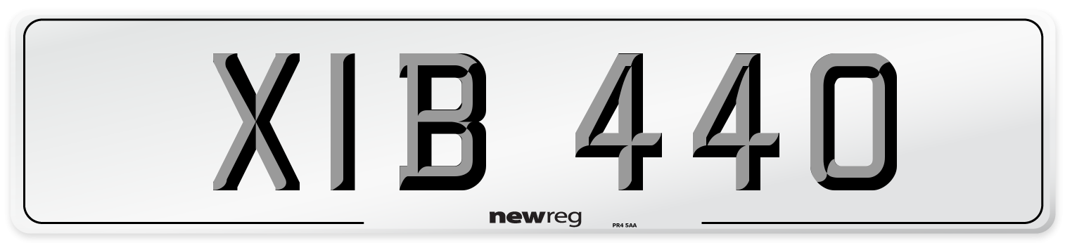 XIB 440 Front Number Plate