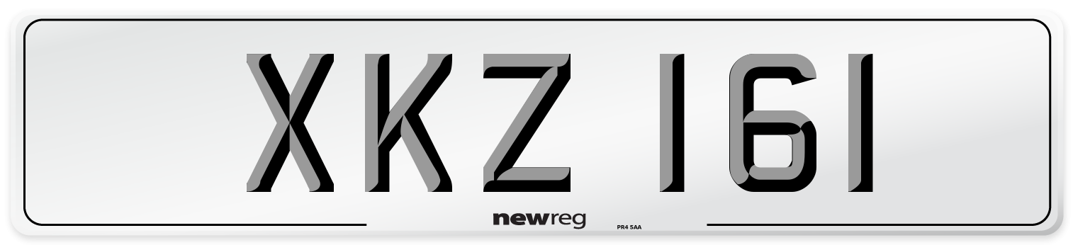 XKZ 161 Front Number Plate