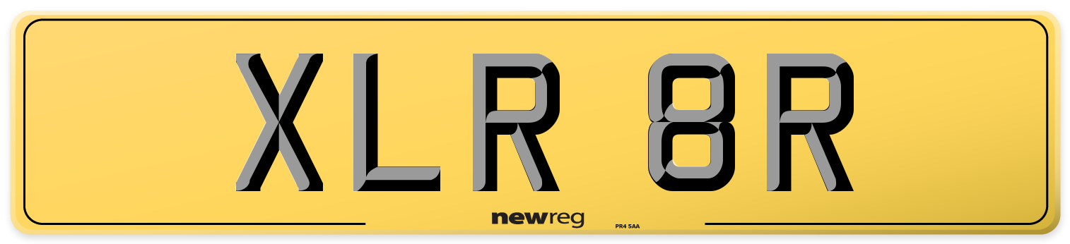 XLR 8R Rear Number Plate